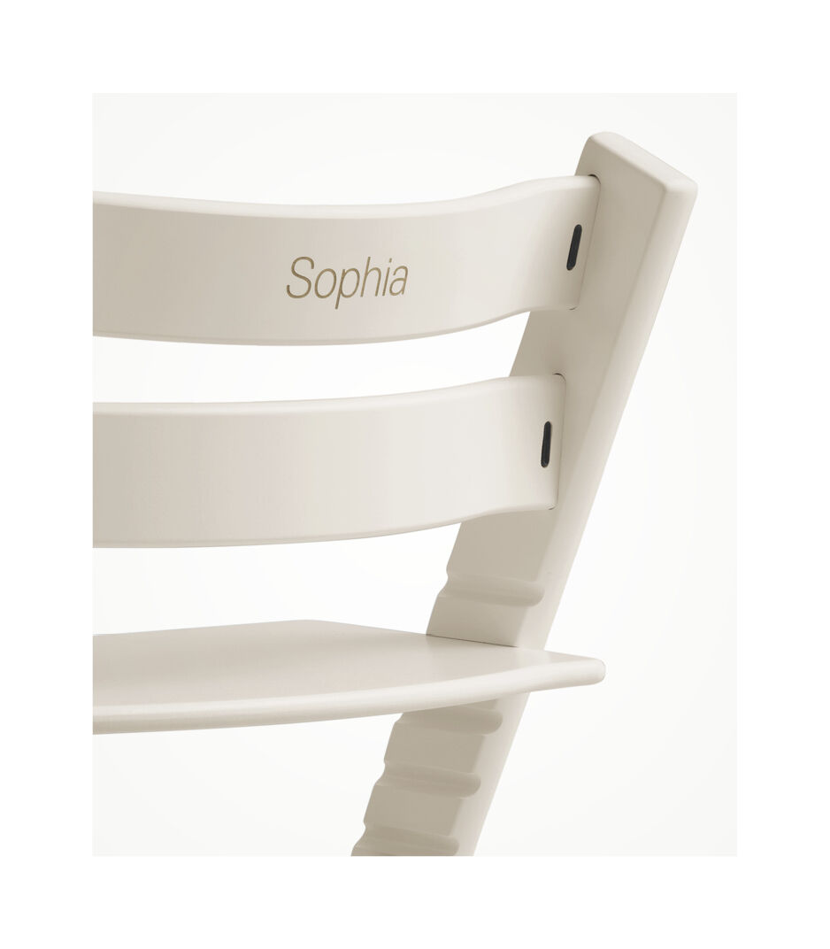 Tripp Trapp® chair Vanilla White. Engraved. galery image 8